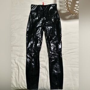 SPANXshape Faux Leather Patent Leggings